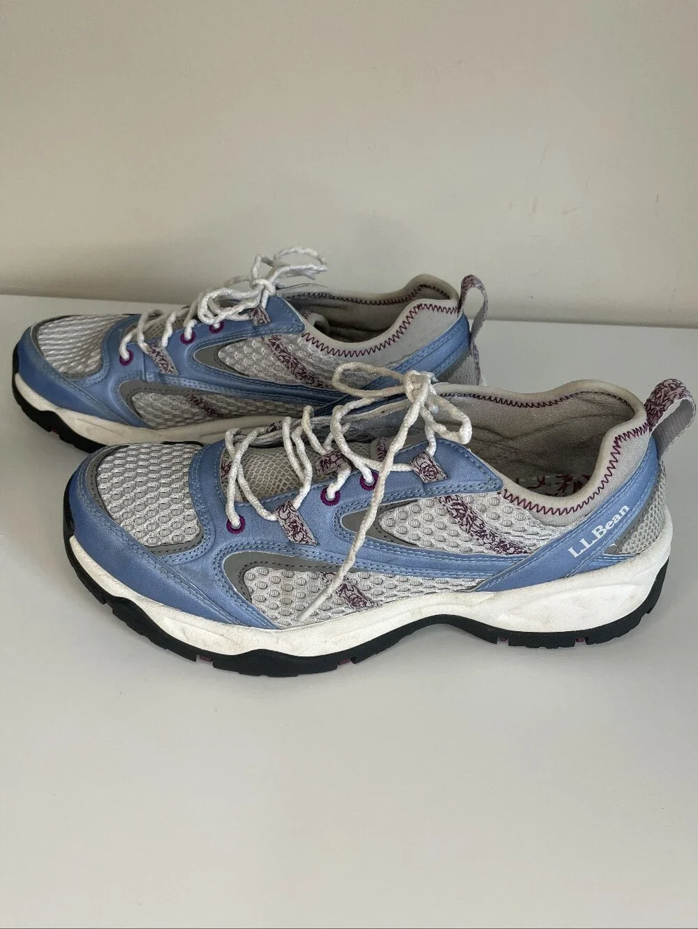 L.L. Bean Women's Light Blue Mesh Trail Sneakers Size 7.5